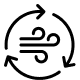 360° air flow circulation