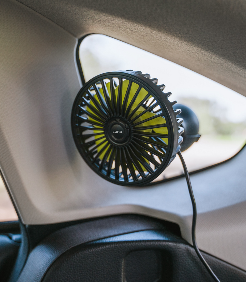 car camping fan product lifestyle