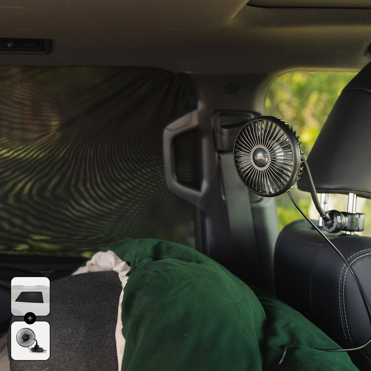 image 1 of Car Camping Air Flow & Cooling Kit
