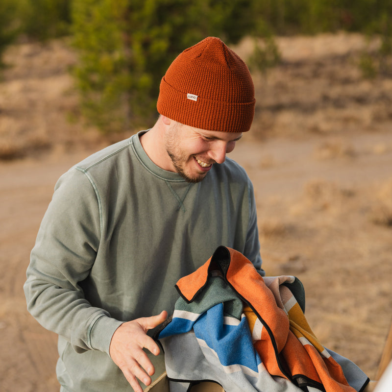 Waffle Knit Camp Beanie