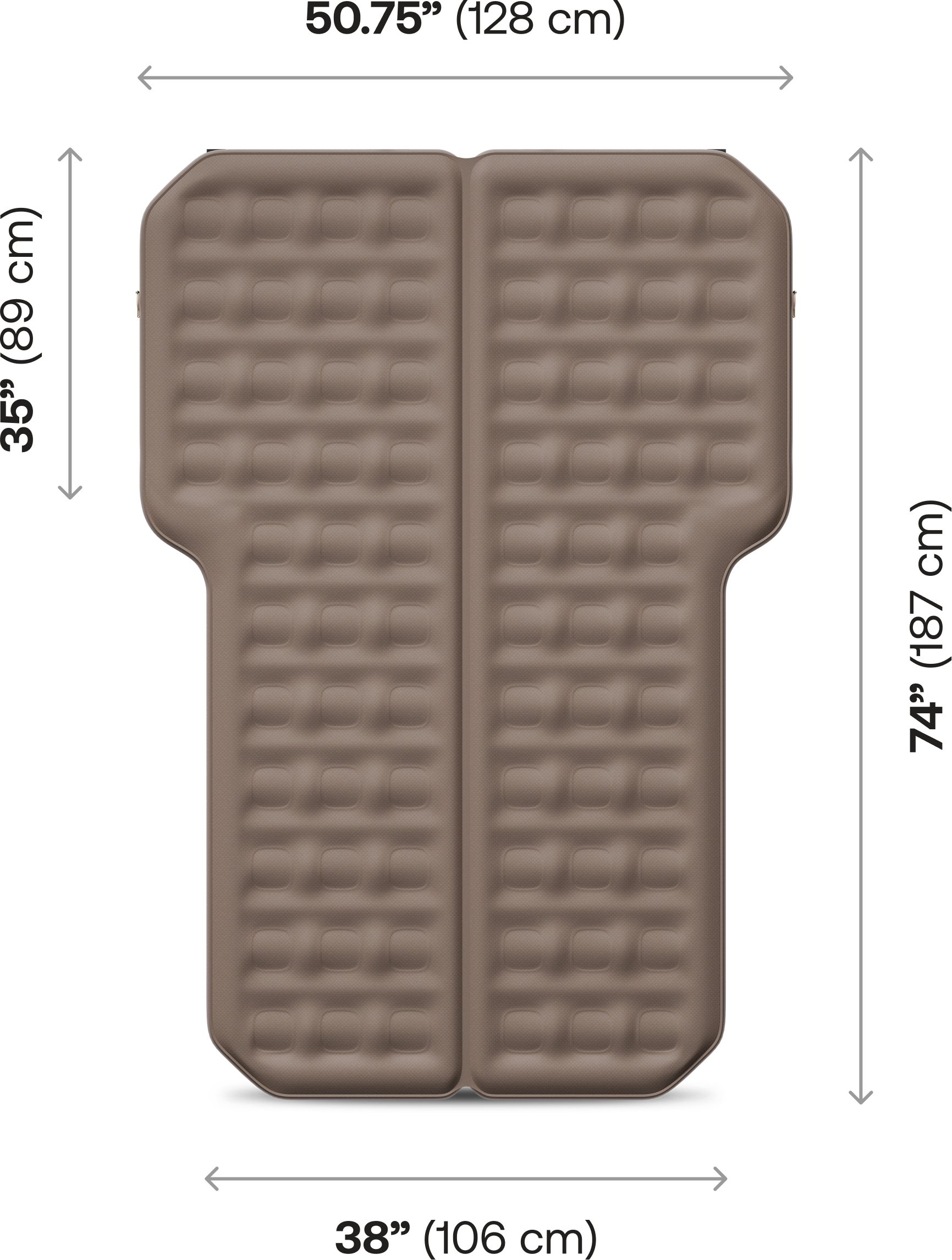 AIR BASE Vehicle Mattress dimensions - Compact/Mid-Size SUV