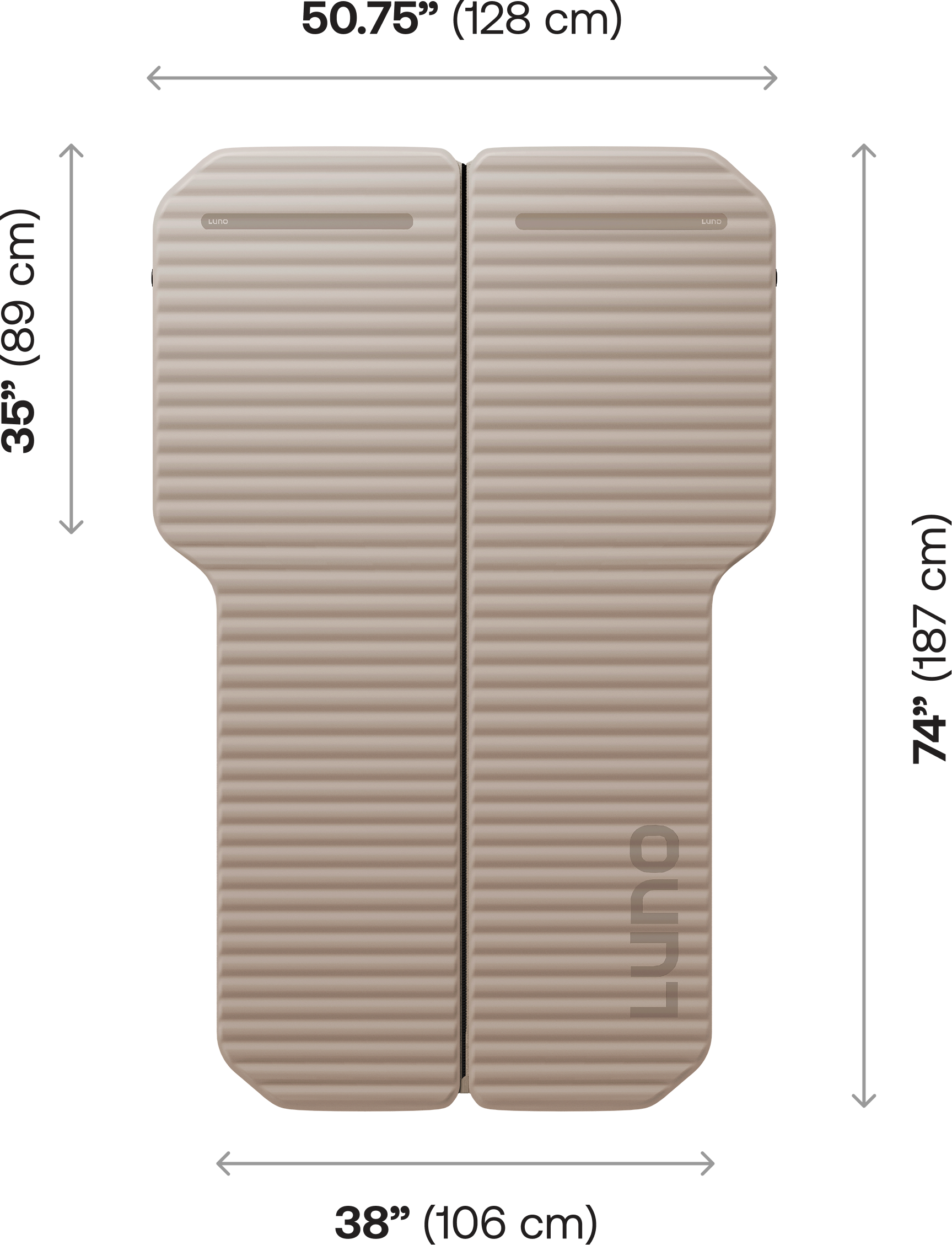 AIR+FOAM Pro Vehicle Mattress dimensions - Compact/Mid-Size SUV