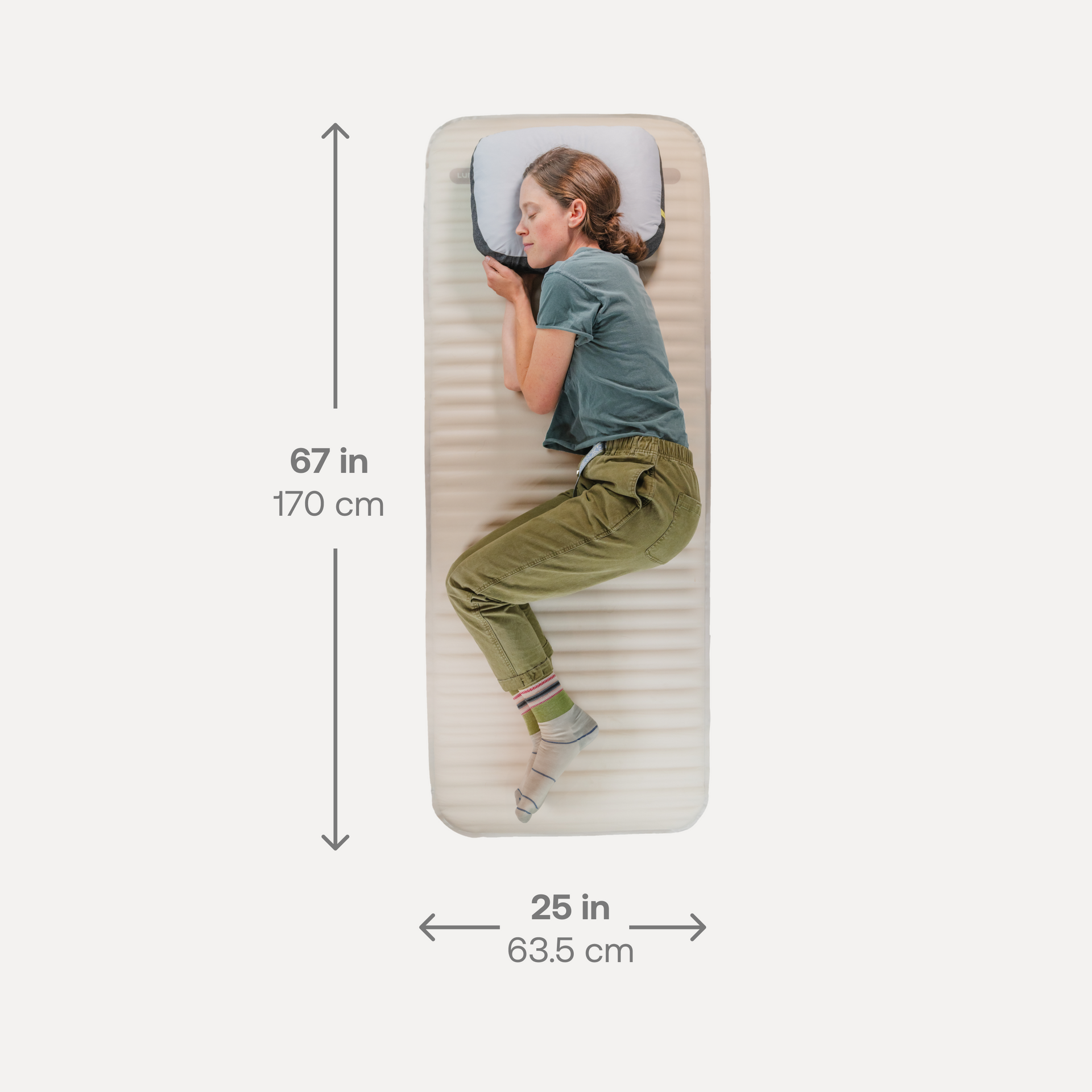 image 2 of AIR+FOAM Pro Camping Mattress - 67" Long