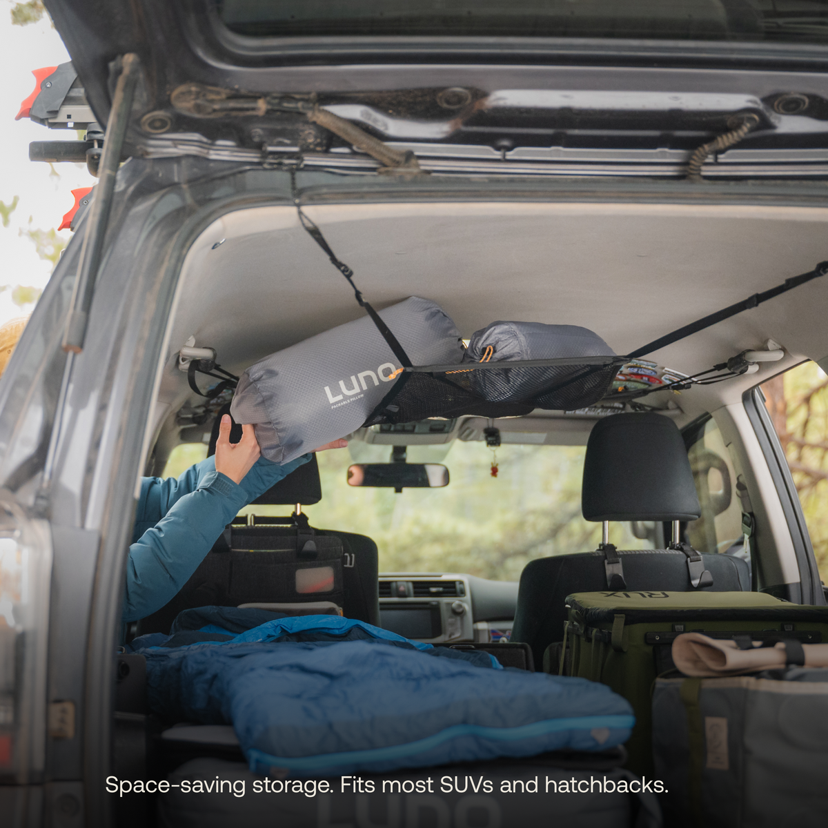 Cargo Hammock | Overhead Car Camping Storage | Luno – Luno®