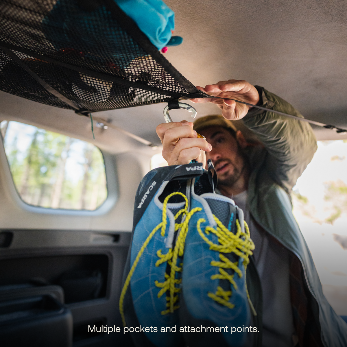 Luno | Cargo Hammock | The Ultimate Gear Storage Solution for Car