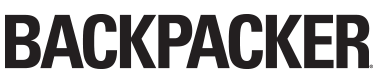 The image shows the word "BACKPACKER" in bold, black, uppercase letters against a transparent background.