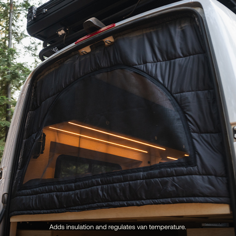 image 4 of Van Rear Door Privacy Cover (Full Length)